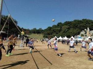 月明洞_摄理和平排球大赛_比赛进行中